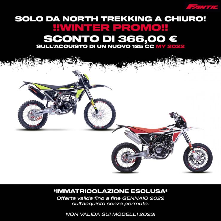 Winter Promo Fantic Motor - 366,00 € per tutto gennaio sulla gamma MY2022