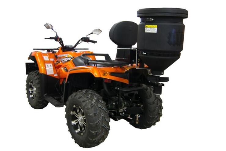 Universal spreader 57L: rack and 2" receiver fitment